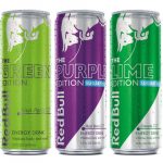 Red Bull esta expandiendo la exitosa linea Red Bull Editions con Red Bull Green Edition, Red Bull Purple Edition Sugarfree y Red Bull Lime Edition Sugarfree brindando las alas de Red Bull con el sabor de kiwi manzana, baya de açai y limonada, respectivamente. Las Red Bull Editions se distinguen por su sabor y su variedad, ofreciendo una opcion deliciosa para cada paladar, ya sea que se este disfrutando la categoria por primera vez como si ya se bebe Red Bull mientras se trabaja, se estudia, se viaja, se hace ejercicio o se resuelven las exigencias diarias de la vida cotidiana.