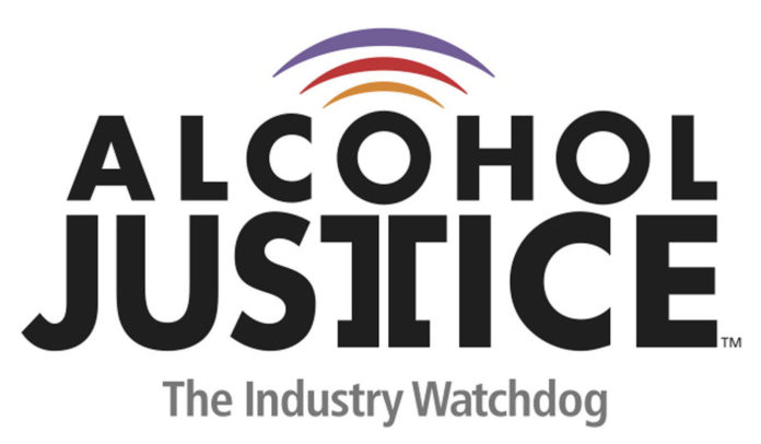Alcohol Justice logo.