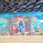 El mural personalizado de StarKist fue creado por Joe Wos, artista e historiador de Charlie the Tuna®; crédito de la fotografía: Anfon Ha