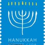 Hanukkah: A new stamp celebrating the joyous Jewish holiday of Hanukkah will be issued in 2024. The art is a graphic depiction of a hanukiah, the nine-branch candelabra used only at Hanukkah, with all candles lighted, signifying the last evening of the holiday.