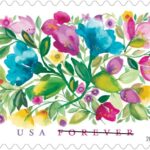 Celebration Blooms: Similar in design to the 2-ounce Wedding Blooms stamp, this floral Forever stamp can be used on the RSVP envelopes often enclosed with wedding invitations. A beautiful addition to regular correspondence, it is also ideal for party invitations, thank-you notes and important announcements.