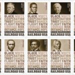 Underground Railroad: From the time slavery was introduced to the Colonies until it was abolished in 1865, enslaved people tried to escape. This stamp issuance commemorates the Underground Railroad, as their resistance efforts became known.
