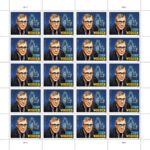 U.S. Postal Service Reveals Additional Stamps for 2024 – John Wooden Stamp Pane – Image Credit: U.S. Postal Service