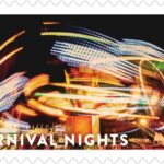 U.S. Postal Service Reveals Additional Stamps for 2024 – Carnival Nights Stamp – Image Credit: U.S. Postal Service