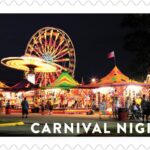U.S. Postal Service Reveals Additional Stamps for 2024 – Carnival Nights Stamp – Image Credit: U.S. Postal Service