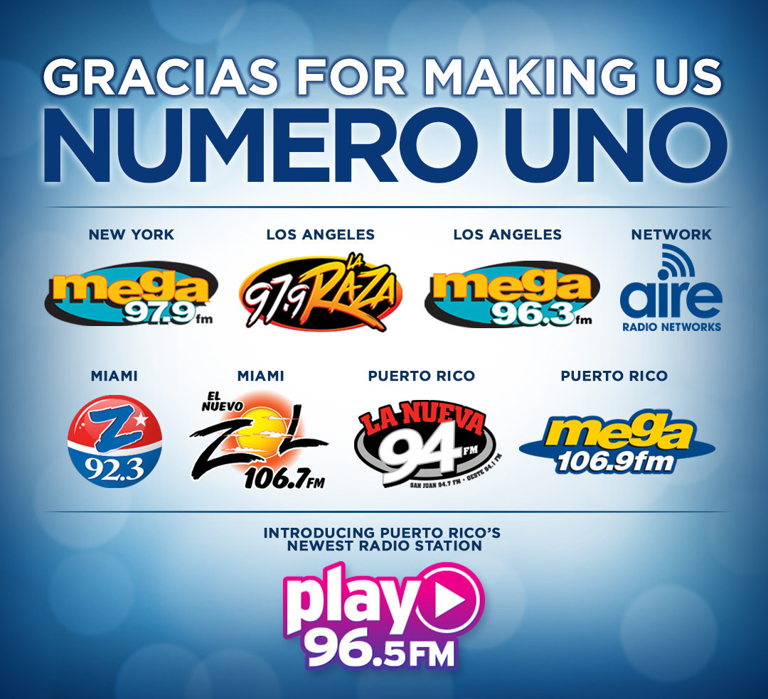 (English) Spanish Broadcasting System Grabs Top Spot In Radio Across