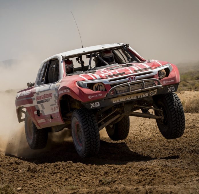 The Honda Off-Road Racing team scored its third victory of the season this season, with the Jeff Proctor-led team taking their Ridgeline Baja Race Truck to the Class 7200 win at this weekend’s General Tire Vegas to Reno race.