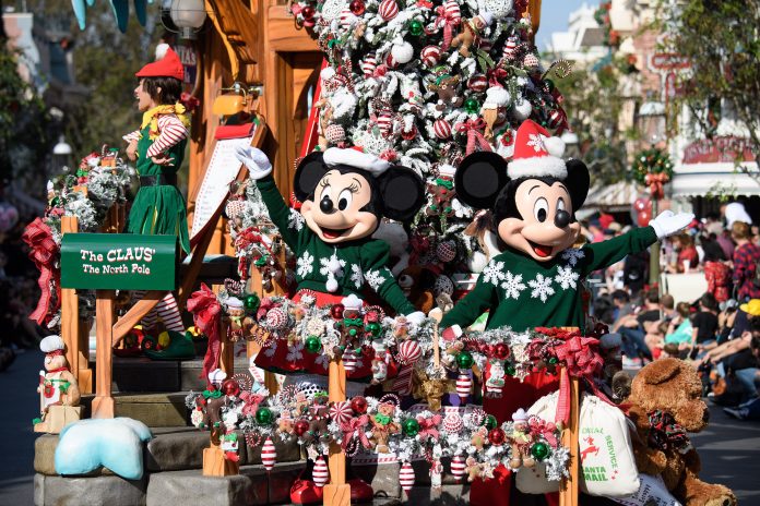 HOLIDAYS AT THE DISNEYLAND RESORT (Anaheim, Calif.) - The Holidays begin here at the Disneyland Resort, bringing seasonal magic to the Happiest Place on Earth Nov. 9, 2018, through Jan. 6, 2019. Guests will experience many classic holiday traditions, including “A Christmas Fantasy” Parade, performed daily at Disneyland Park. (Matt Petit/Disneyland Resort)