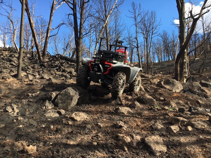 The Honda Autonomous Work Vehicle is a prototype off-road vehicle that was designed by Honda R&D Americas to bring efficiencies and increased safety to public, commercial, and consumer enterprises, such as construction, agriculture, search and rescue and firefighting.