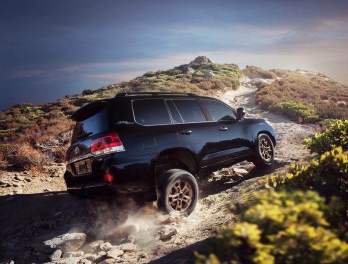 The 2020 Toyota Land Cruiser Heritage Edition melds exclusive design with added function and will be offered as a two-row model to maximize cargo capacity.