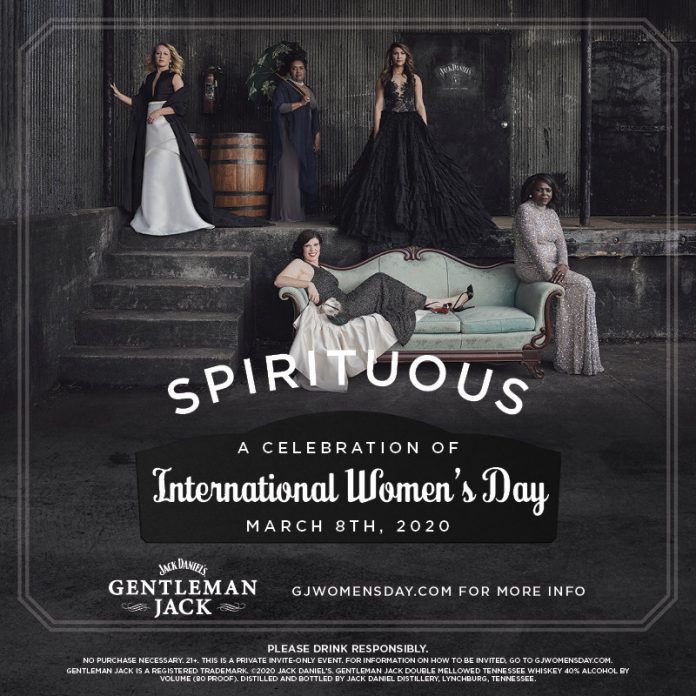 To commemorate International Women’s Day 2020, Jack Daniel’s GENTLEMAN JACK is celebrating women’s achievements and raising awareness on gender equality by bringing back SPIRITUOUS, an event series honoring women leading in entrepreneurship, community change, innovation and cultural advocacy. The 2020 iteration of the series will hit 19 cities across the nation, with all events taking place on International Women’s Day.