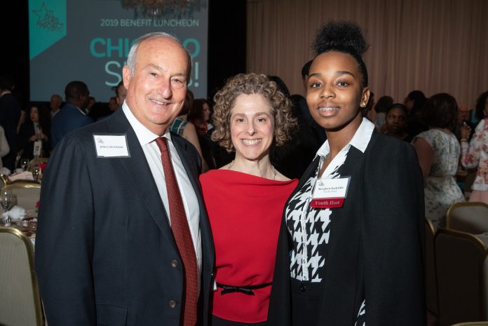 Hilco Global CEO and Founder Jeffrey Hecktman, All Stars Project Julie Lenner, and DSY Alumni Morghan Radcliffe
