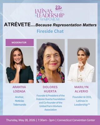 Civil Rights Icon Dolores Huerta to Headline 23rd annual Latinas in Leadership™ Symposium in Hartford, CT May 28th, 2026